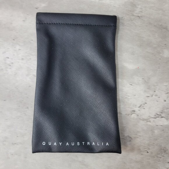 QUAY AUSTRALIA Black Soft Case Sunglasses Protective Bag - Picture 1 of 6